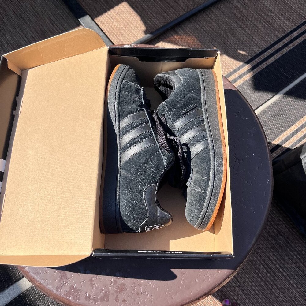 🖤 Adidas Campus ST Black Gum Skate Sneakers 🖤